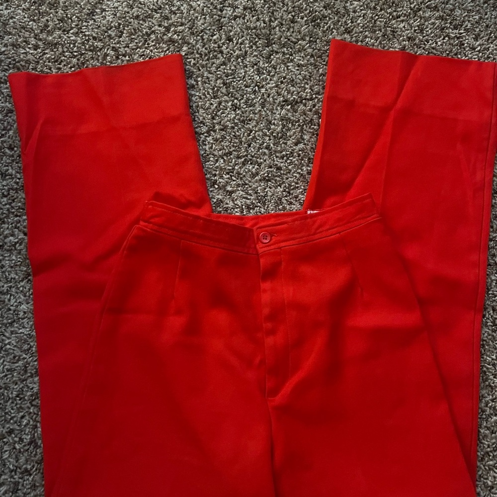 Vibrant Red Pants